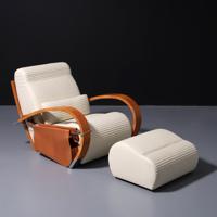 Jaime Tresserra CASABLANCA Leather Lounge Chair, Ottoman & Magazine Holder - Sold for $3,456 on 05-16-2026 (Lot 142).jpg